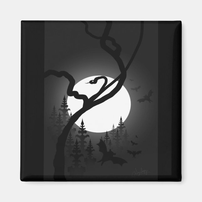 verzauberte Nacht Magnet (Vorne)
