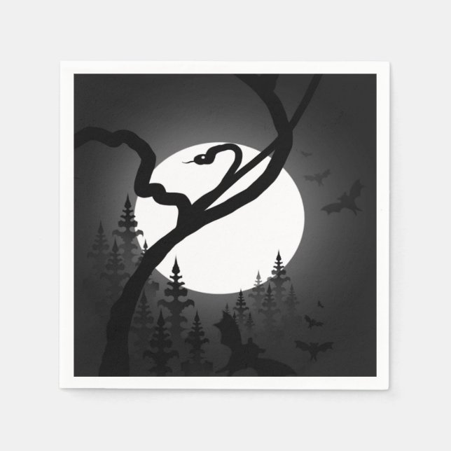 verzauberte Nacht Serviette (Vorderseite)