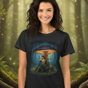 Verzauberte Nachtfee beim Lesen eines Buches T-Shirt