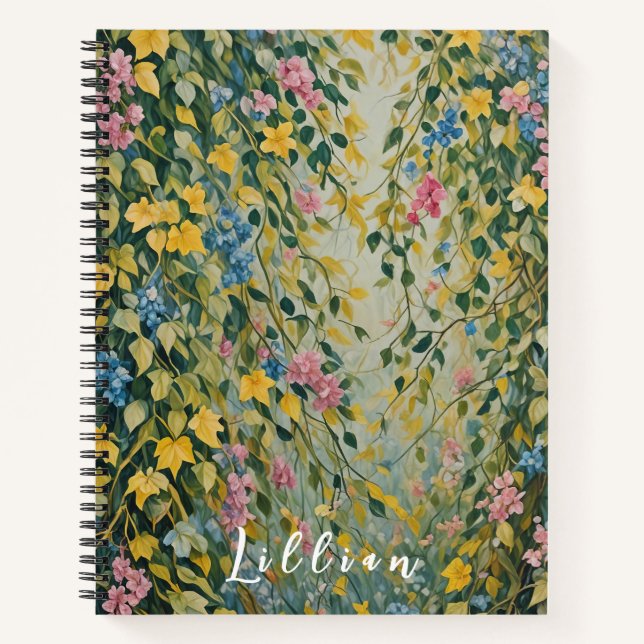 Verzauberte Passage: Pastelheimlich Garten Notizbuch (Vorderseite)