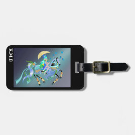 Verzauberte Pferdereiten - Puck Showgirl Gepäckanhänger