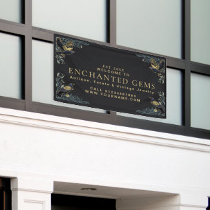 Verzauberte Raben Hexengeschäft Banner
