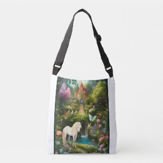 Verzauberte Rainbow Unicorn Crossbody Bags Tragetaschen Mit Langen Trägern
