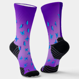 Verzauberte Schmetterlinge Athletische Crew Sock Socken