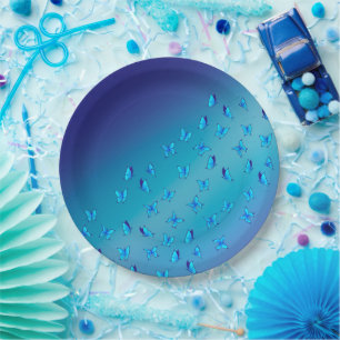 Verzauberte Schmetterlingspapierplatte Pappteller