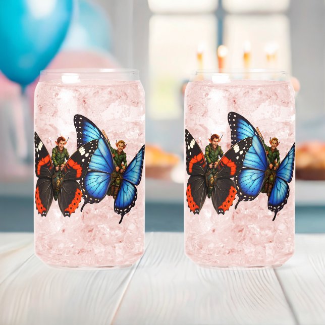 Verzauberte Schmetterlingsreiter-Fee Glas (Insitu (Baby Party))