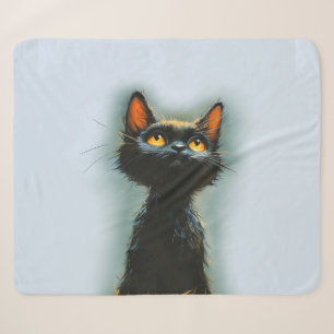 Verzauberte schwarze Katze Sherpadecke