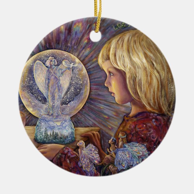 Verzauberte Verzierung des Keramik Ornament (Vorne)