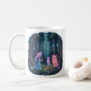 Verzauberte Waldgeister Magisches Cottagecore Kaffeetasse