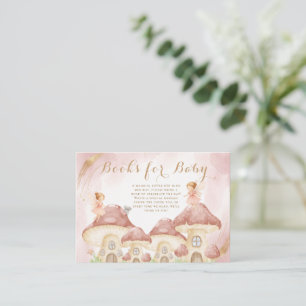 Verzauberte Waldpilz-Baby-Party-Bücher für Baby Begleitkarte
