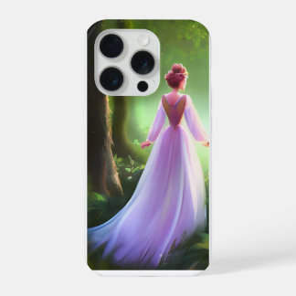 Verzauberte Waldprinzessin Lila Kleid Ästhetik iPhone 15 Pro Hülle