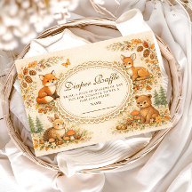 Verzauberte Waldtiere Windel-Raffle