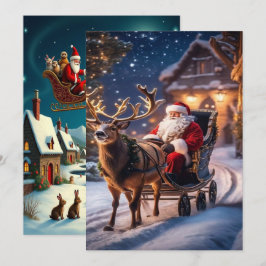 Verzauberte Weihnachts-Winterdorf-Tapete 2025 Feiertagskarte