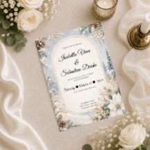 Verzauberte Winter-Wunderland-Eleganz-Hochzeit