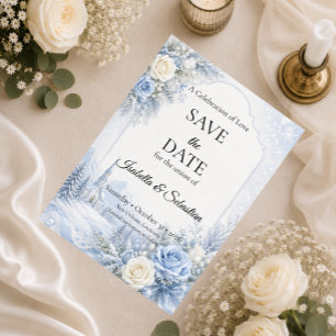 Verzauberte Winterhochzeit Save The Date
