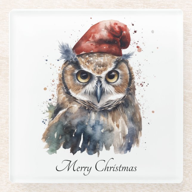 Verzauberte Winterschüssel, Brauch Glasuntersetzer (Vorderseite)