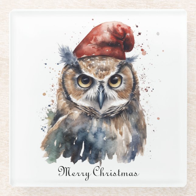 Verzauberte Winterschüssel, Brauch Glasuntersetzer (Vorderseite)