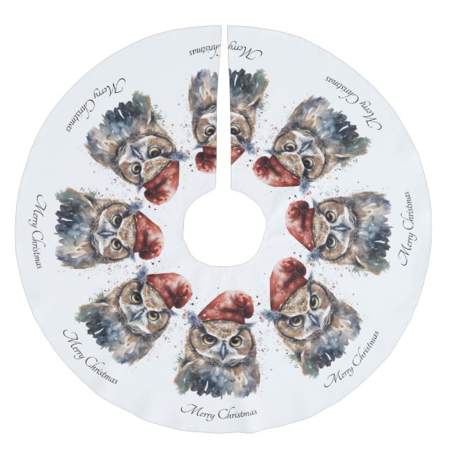 Verzauberte Winterschüssel, Brauch Polyester Weihnachtsbaumdecke (Vorderseite)