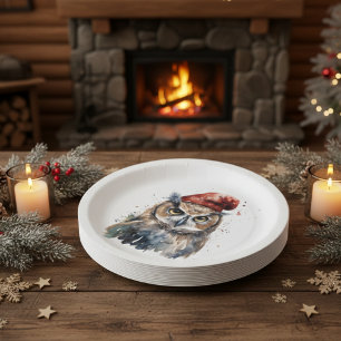 verzauberte Winterschüssel Pappteller