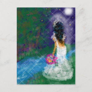 Verzauberter Abend, Feier, Geburtstag, Braut Einladungspostkarte