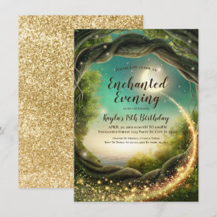 Verzauberter Abend, Glitter-Einladungen Einladung