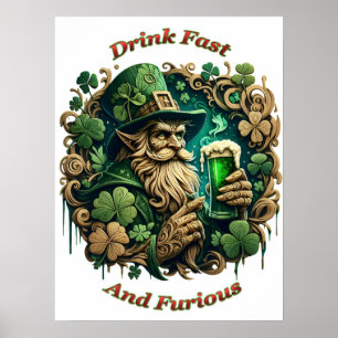Verzauberter Abend von Ale A Leprechauns Toast 18x Poster