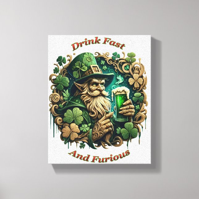 Verzauberter Abend von Ale A Leprechauns Toast 8x1 Leinwanddruck (Vorderseite)
