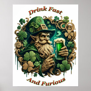 Verzauberter Abend von Ale A Leprechuns Toast 16x2 Poster