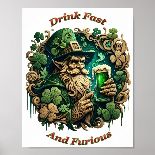 Verzauberter Abend von Ale A Leprechuns Toast t8x1 Poster (Vorne)