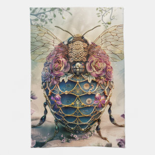 Verzauberter Bienen-Garten-Fantasy (4) Geschirrtuch