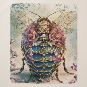 Verzauberter Bienen-Garten-Fantasy (4) Sherpadecke