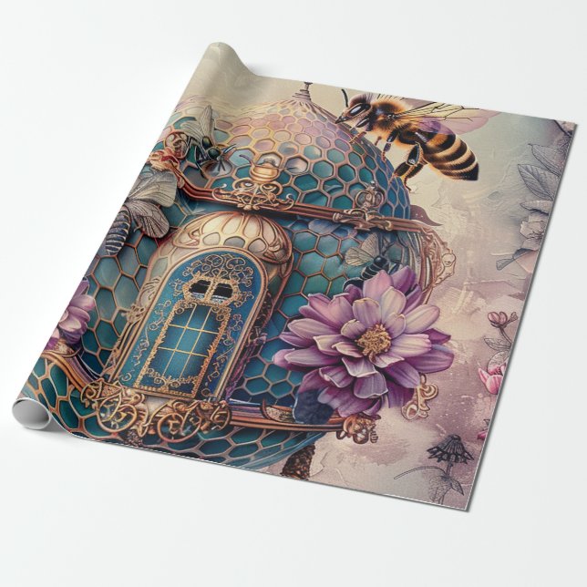 Verzauberter Bienengarten Fantasy (2) Geschenkpapier (Ungerollt)