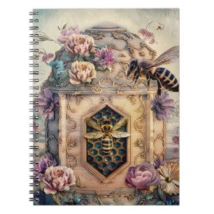 Verzauberter Bienengarten Fantasy (5) Notizblock
