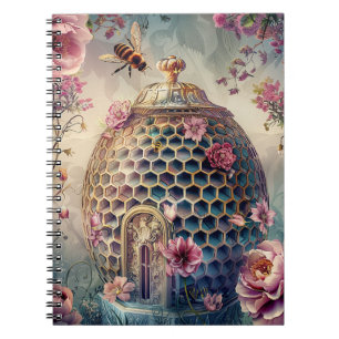 Verzauberter Bienengarten Fantasy (7) Notizblock