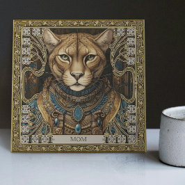 Verzauberter Cougar Spirit individuell anpassbares Fliese