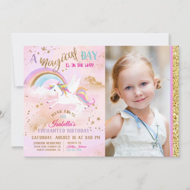 Verzauberter Einladung (Vorderseite)