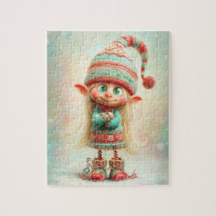 Verzauberter Elf Weihnachtszauber Nordpol Puzzle
