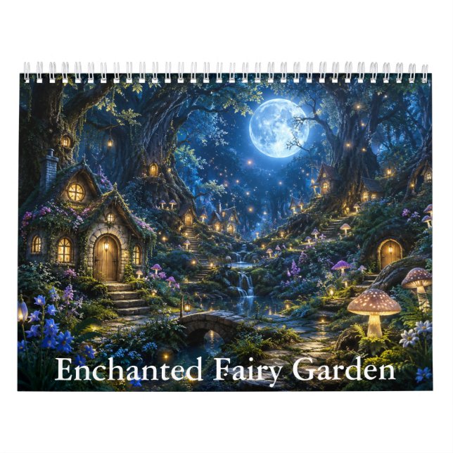 Verzauberter Feengarten-Kalender  Kalender (Titelbild)