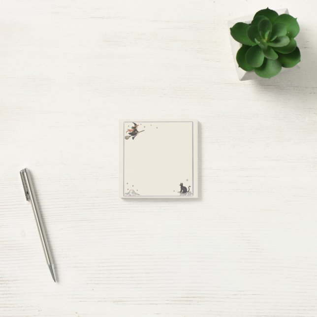 Verzauberter Flug Unliniert 3" x 3"  Post-it Klebezettel (Büro)