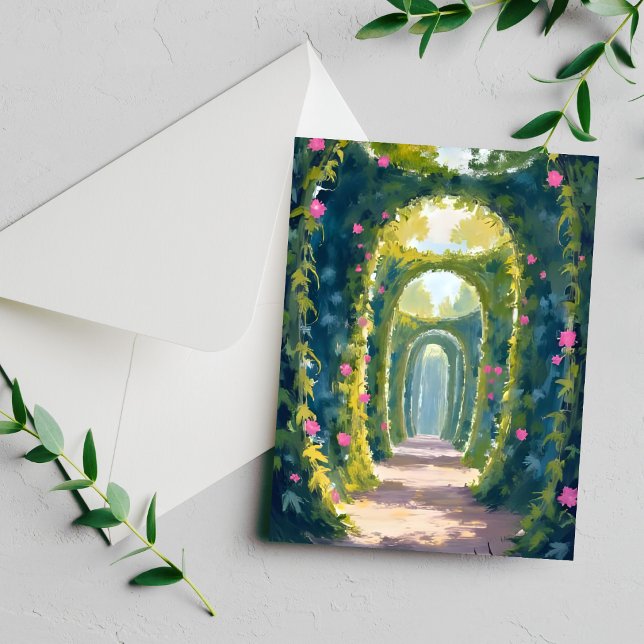 Verzauberter Garten | Florale Torbogen-Malerei Kar (Von Creator hochgeladen)