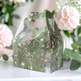 Verzauberter Garten Sweet 16 Muster Pink ID1163 Geschenkschachtel