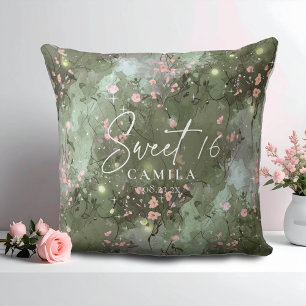Verzauberter Garten Sweet 16 Muster Pink ID1163 Kissen