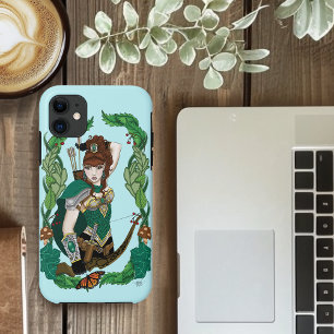 Verzauberter grüner Fantasy-Waldland-Bogenschütze- Case-Mate iPhone Hülle