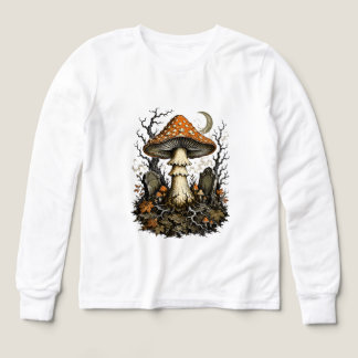Verzauberter Halloween-Pilz Vintage-Gotik-Wald