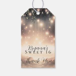 Verzauberter Himmel Baum Leuchten Sterne und Wolk Geschenkanhänger