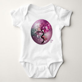 Verzauberter Kirschtanz Baby Strampler