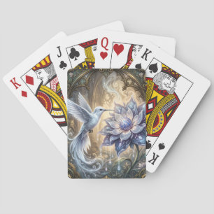 Verzauberter Kolibri & Mondblüte. Spielkarten