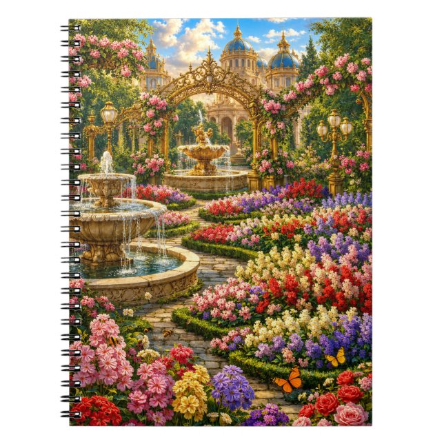 Verzauberter Königlicher Garten  Notizblock (Vorderseite)
