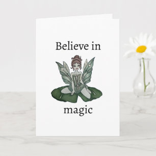 "Verzauberter Lily Pond" geklappte Grußkarte Karte