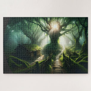 Verzauberter Pfad: Mystisches Jigsaw-Puzzle Puzzle